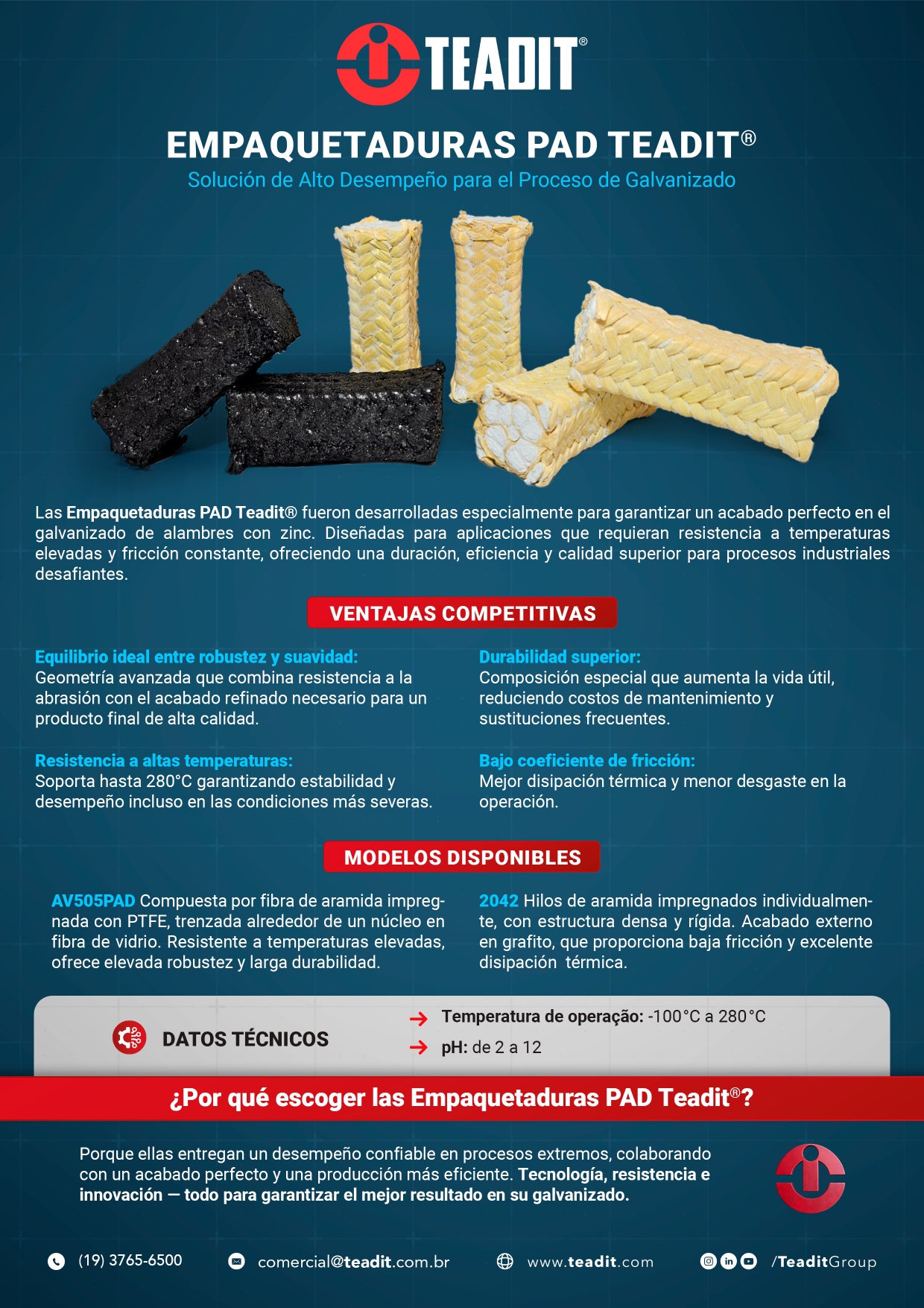 Empaquetaduras PAD Teadit - 